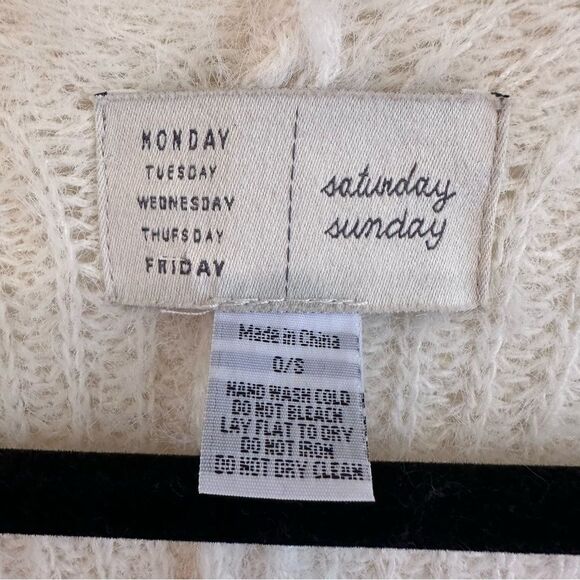 Anthropologie Saturday Sunday One Size Soft Cozy Boho Open Cardigan Sweater - Picture 7 of 8